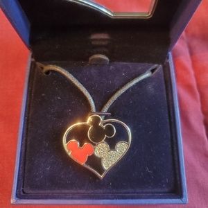 Swarovski Mickey heart necklace Disney